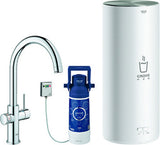 GROHE Armatur und Boiler GROHE Red Duo 30079_1 L-Size C-Auslauf chrom, 30079001