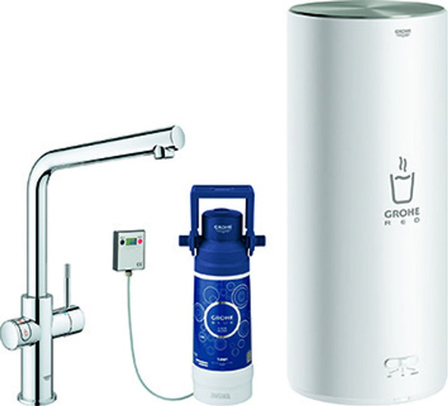 GROHE Armatur und Boiler GROHE Red Duo 30325_1 L-Size L-Auslauf chrom, 30325001