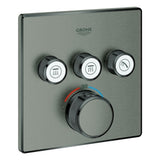 GROHE Thermostat Grohtherm SmartControl 29126 eckig FMS 3 ASV hard graphite geb., 29126AL0