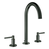 GROHE 3-Loch-WT-Batterie Atrio 20649 Rohrauslauf Hebelgr. hard graphite geb., 20649AL0