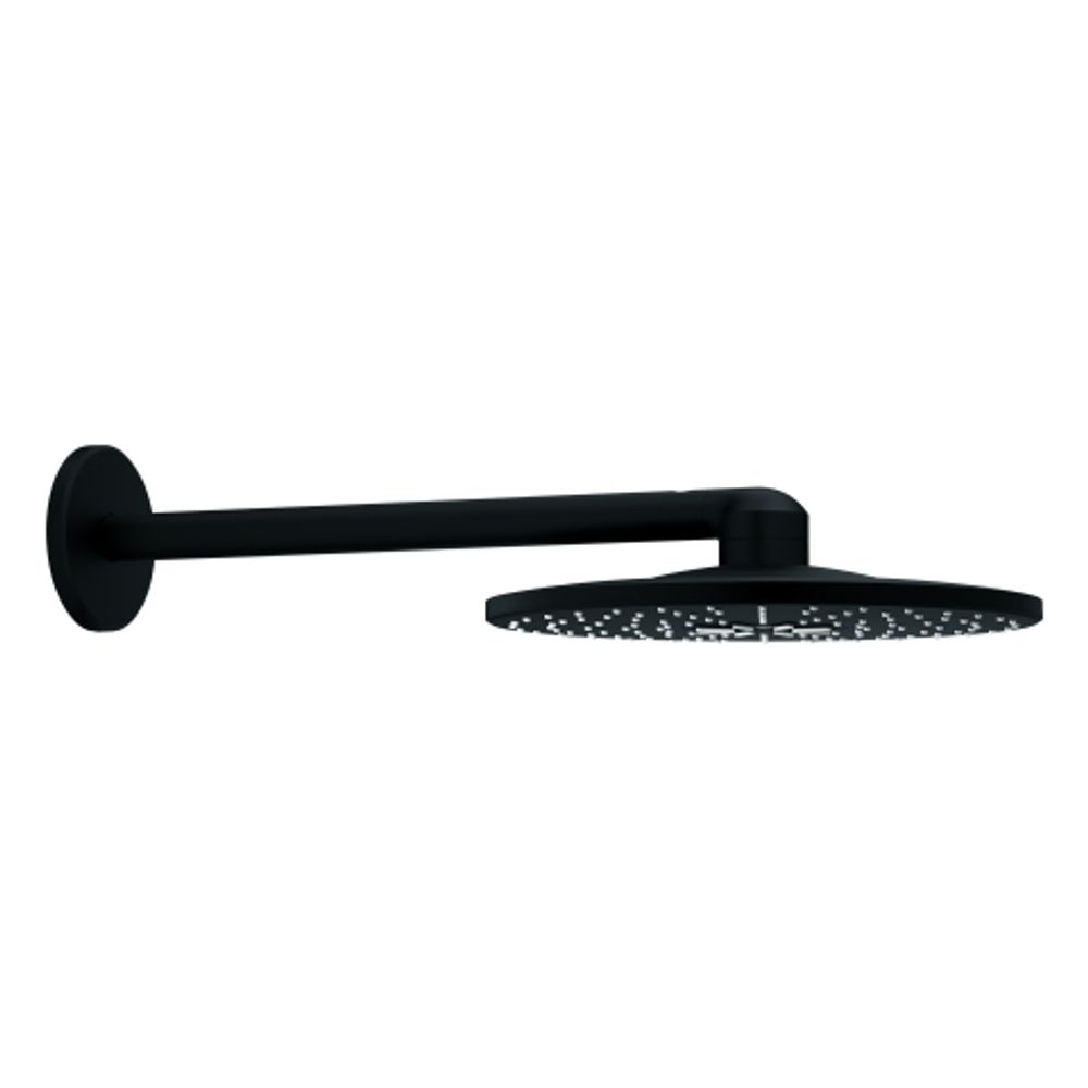 GROHE Kopfbrauseset Rainsh. SmartActive 310 22123 2 Strahl Br.-arm phantom black, 22123KF0