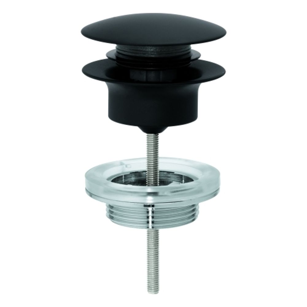 GROHE Ablaufgarnitur für Waschtische 29510 mit Druckstopfen phantom black, 29510KF0