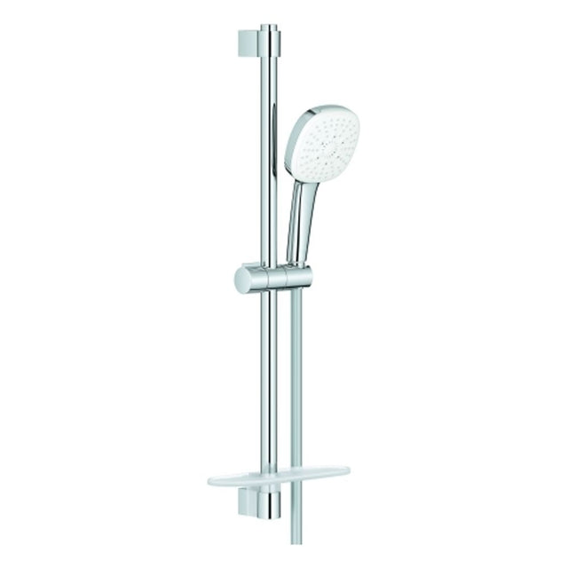 GROHE Brausestangenset Tempesta Cube 110 27929_3 600mm 3 Strahlarten Ablage chrom, 27929003