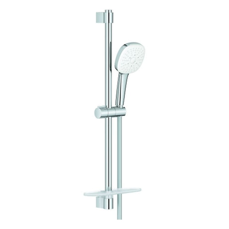 GROHE Brausestangenset Tempesta Cube 110 27576_3 600mm 3 Strahlarten Ablage chrom, 27576003