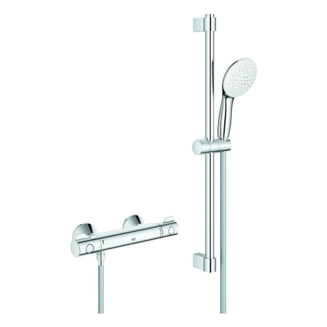 GROHE THM-Brausebatterie Grohtherm 800 34565_2 mit Brausegarnitur 600mm chrom, 34565002