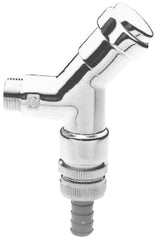 GROHE WAS-Anschlussventil 41015 DN15 Schrägsitz Design-Griff mit RV chrom, 41015000