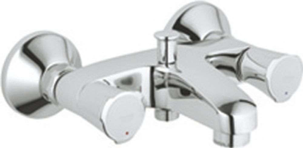 GROHE 2-Griff-Wannenbatterie Costa 25450_1 DN15 Wandmontage chrom, 25450001