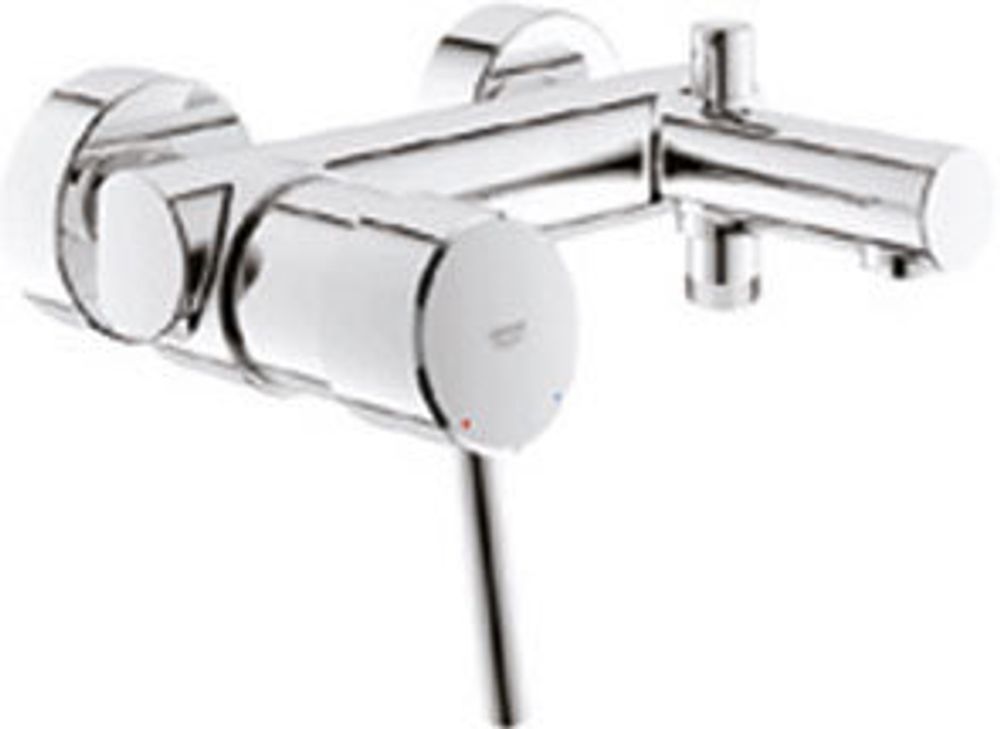 GROHE EH-Wannenbatterie Concetto 32211_1 für Wandmontage eigensicher chrom, 32211001