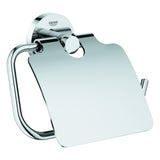 GROHE WC-Papierhalter Essentials 40367_1 Metall mit Deckel chrom, 40367001