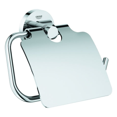 GROHE WC-Papierhalter Essentials 40367_1 Metall mit Deckel chrom, 40367001