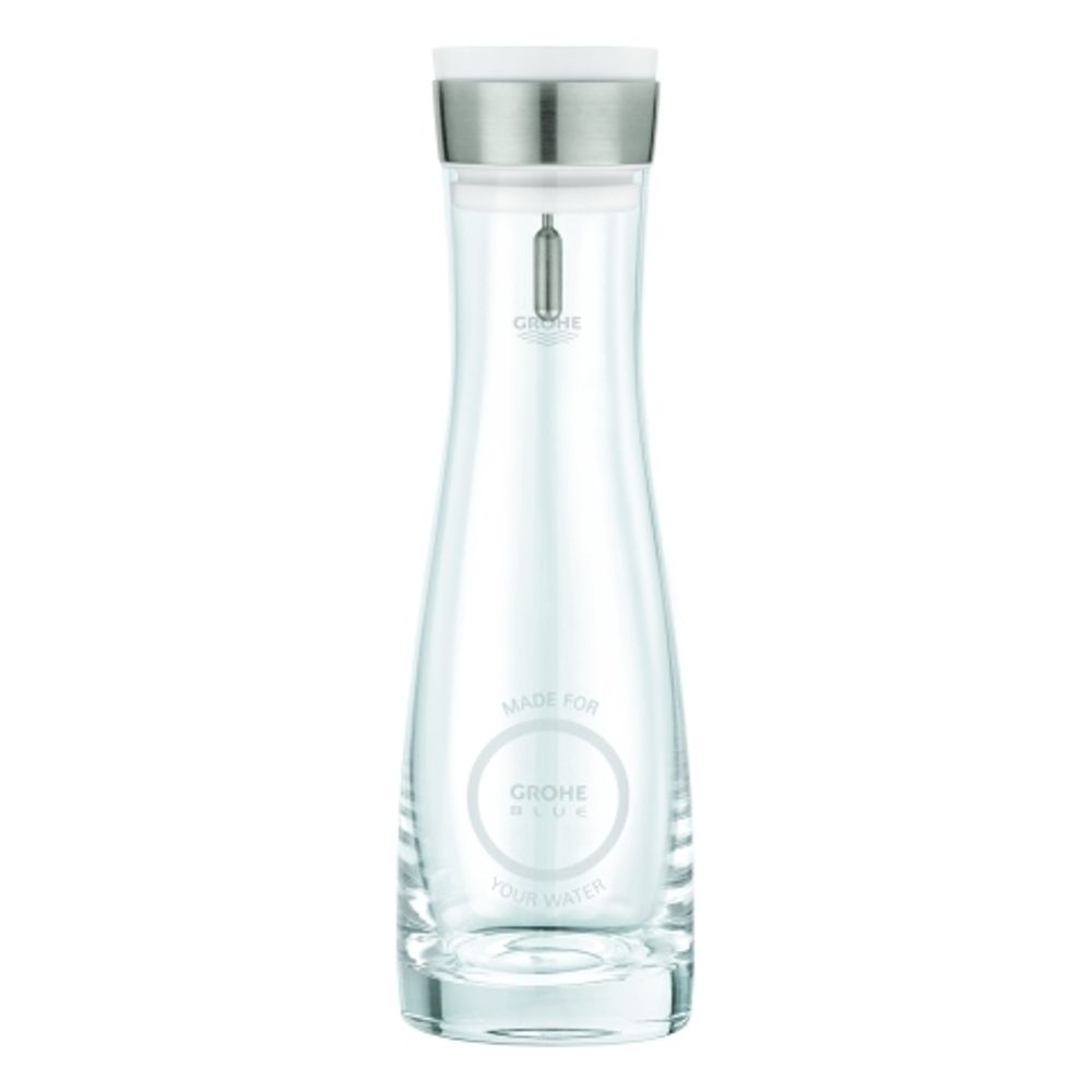 GROHE Glaskaraffe GROHE Blue 40405_1 1 Liter mit Verschluss-Deckelset, 40405001