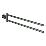 GROHE Handtuchhalter Atrio 40888 2-armig hard graphite gebürstet, 40888AL0