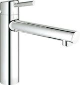 GROHE EH-SPT-Batterie Concetto 31128_1 mittelhoher Auslauf supersteel, 31128DC1