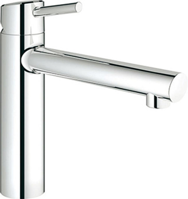 GROHE EH-SPT-Batterie Concetto 31128_1 mittelhoher Auslauf supersteel, 31128DC1