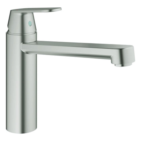 GROHE EH-SPT-Batterie Eurosmart C 30193 mittelhoher Auslauf supersteel, 30193DC0