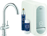 GROHE Starterkit GROHE Blue Home 31455_1 Bluetooth/WIFI C-Auslauf supersteel, 31455DC1