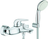 GROHE EH-Wannenbatt. Eurostyle 23729_3 mit Wandhalterset Hebel geschl. chrom, 2372930A