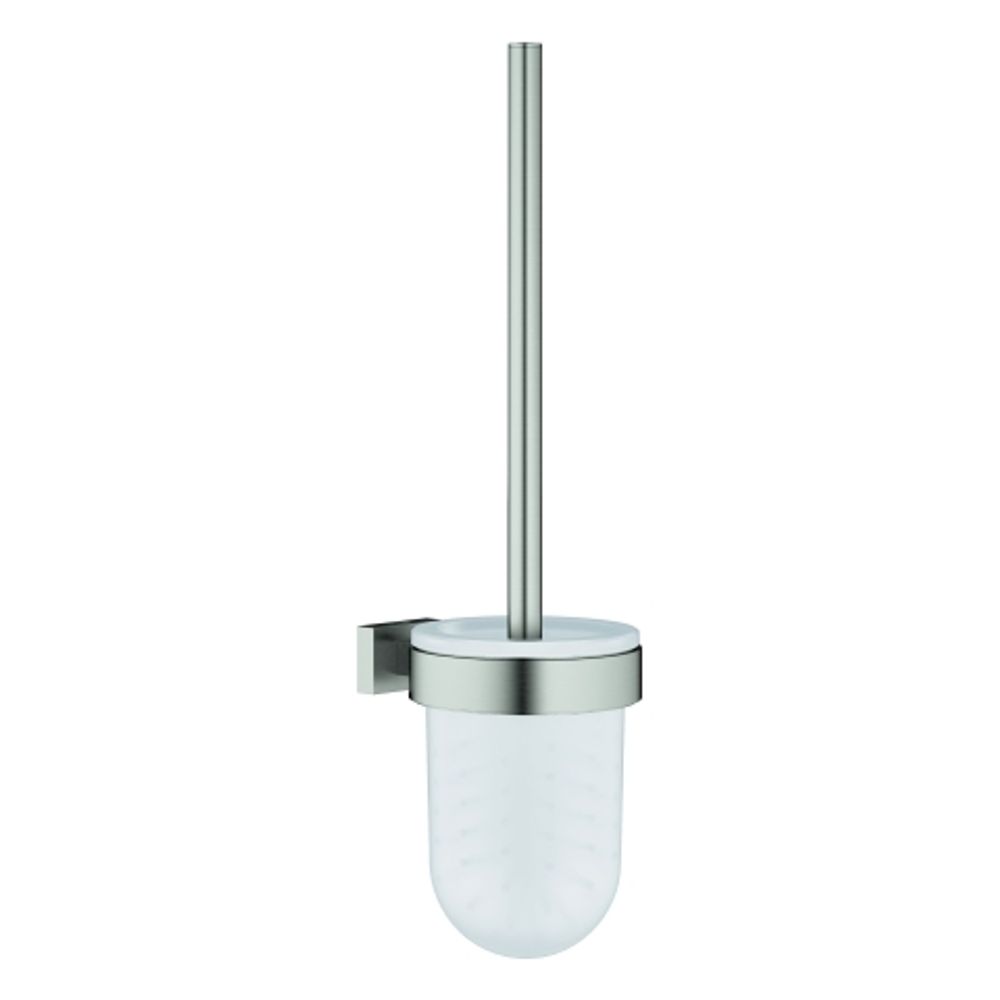 GROHE WC-Bürstengarnitur Essentials Cube 40513_1 Wandmontage Metall supersteel, 40513DC1