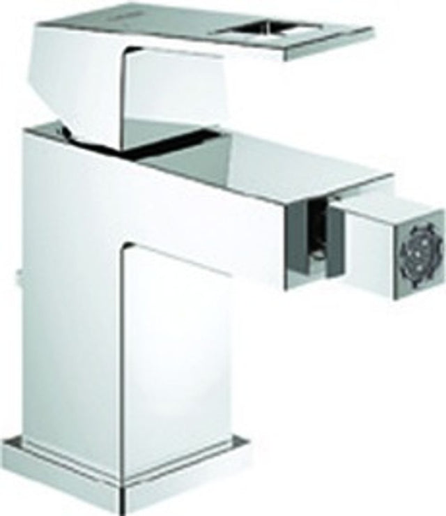 GROHE EH-Bidetbatterie Eurocube 23138 mit Zugstangen-Ablaufgarnitur chrom, 23138000