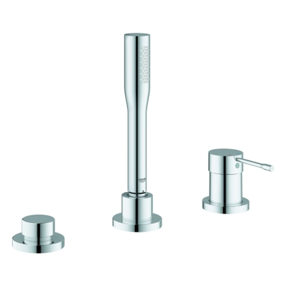 GROHE 3-Loch-EH-Wannenkombin. Essence 19976_1 mit Handbrause Euphoria C chrom, 19976001