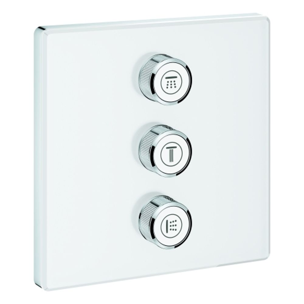 GROHE 3-fach UP-Ventil Grohtherm Smart Control29158 eckig FMS moon white, 29158LS0