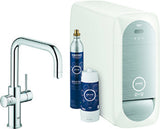 GROHE Starterkit GROHE Blue Home 31456_1 Bluetooth/WIFI U-Auslauf supersteel, 31456DC1