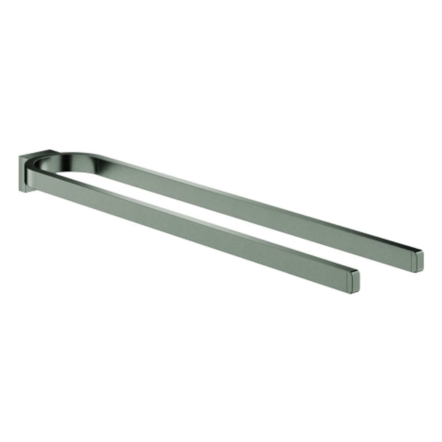 GROHE Handtuchhalter Selection 41059 2-armig hard graphite gebürstet, 41059AL0