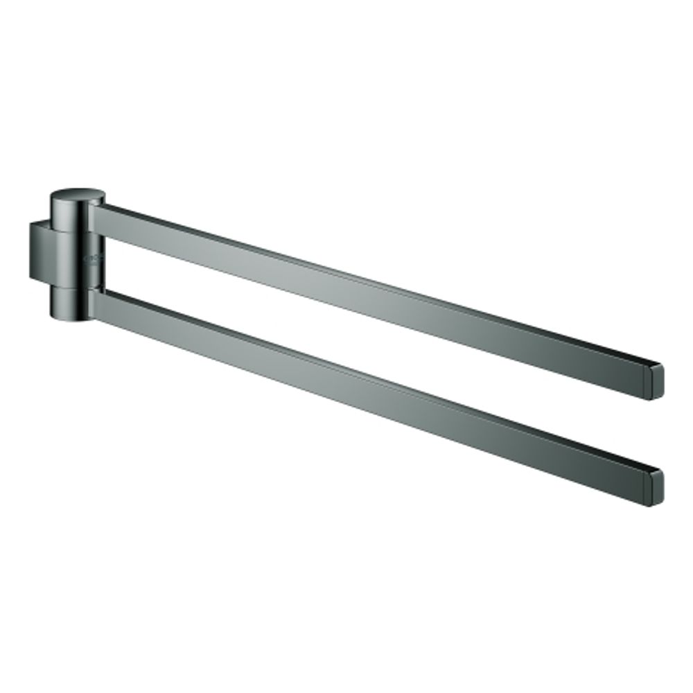 GROHE Handtuchhalter Selection 41063 2-armig schwenkbar hard graphite, 41063A00