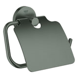 GROHE WC-Papierhalter Essentials 40367_1 mit Deckel hard graphite gebürstet, 40367AL1