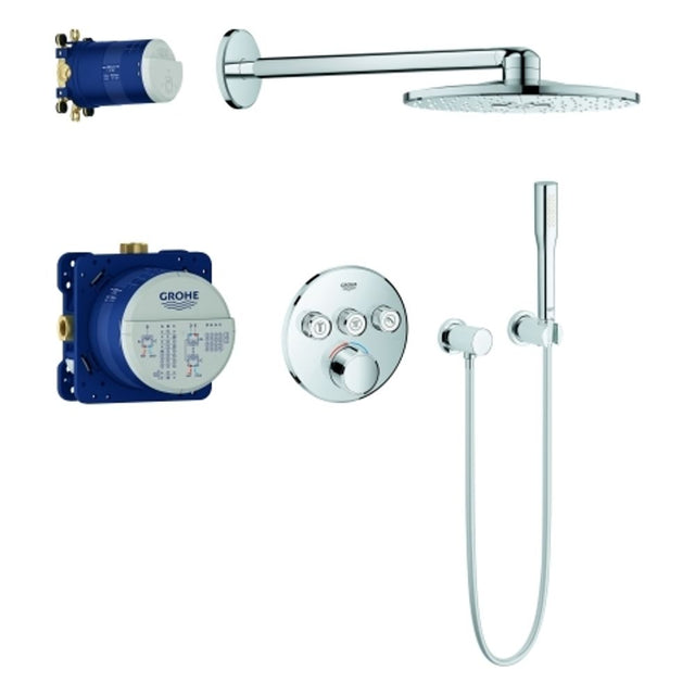 GROHE UP-Duschsystem SmartControl Mischer 34709 rund mit 3 ASV chrom, 34709000