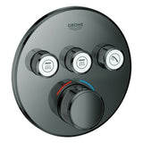 GROHE Thermostat Grohtherm SmartControl 29121 FMS rund 3 ASV hard graphite, 29121A00