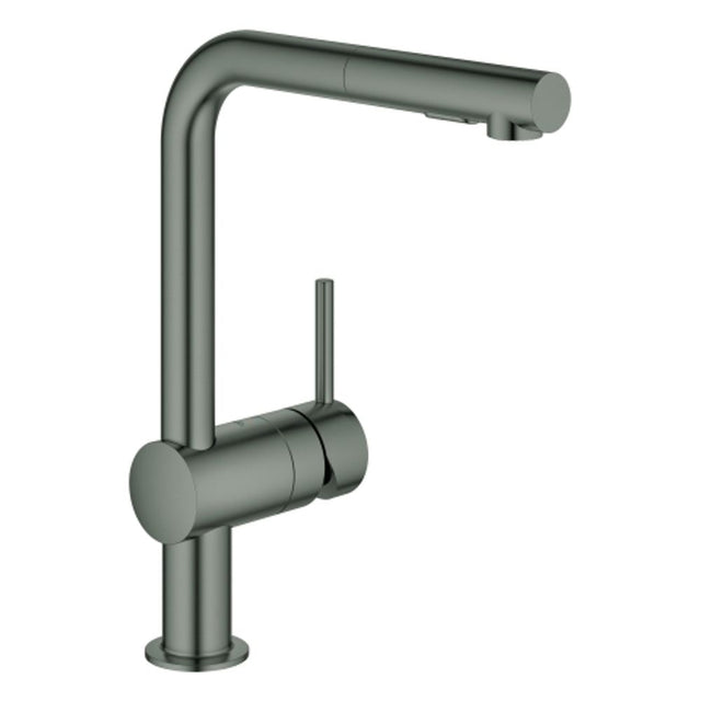 GROHE EH-Spültischbatterie Minta 30274 L-Ausl. azb. Spülbr. hard graphite geb., 30274AL0