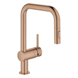 GROHE EH-Spültischbatterie Minta 32322_2 U-Auslauf Spülbrause warm sunset geb., 32322DL2
