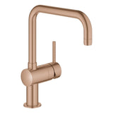 GROHE EH-Spültischbatterie Minta 32488 DN15 U-Auslauf warm sunset gebürstet, 32488DL0