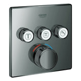 GROHE Thermostat Grohtherm SmartControl 29126 eckig FMS 3 ASV hard graphite, 29126A00