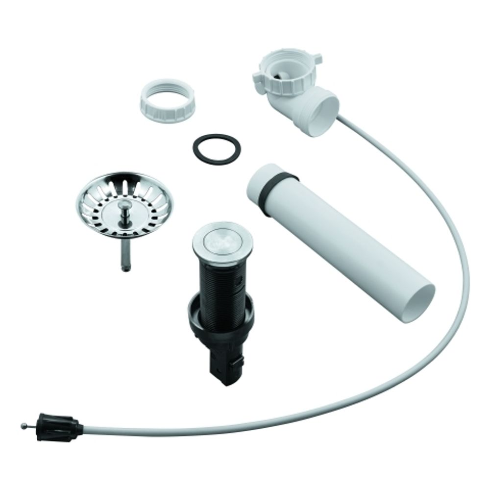 GROHE Zugstangen-Ablaufgarnitur 40986 Push-Exzenter für Küchenspülen edelstahl, 40986SD0