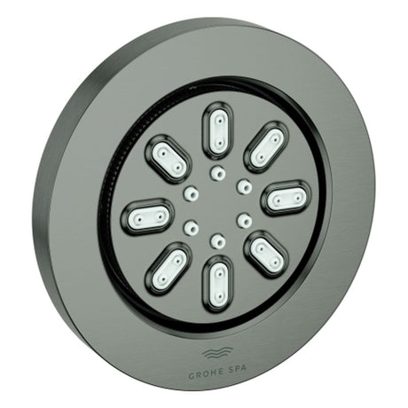 GROHE Seitenbrause 26801 Rainshower Aqua runde Form hard graphite gebürstet, 26801AL0