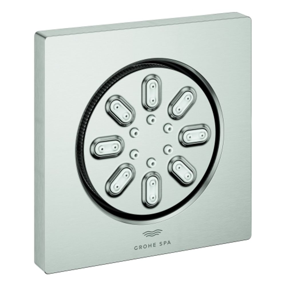 GROHE Seitenbrause 26802 Rainshower Aqua eckige Form supersteel, 26802DC0