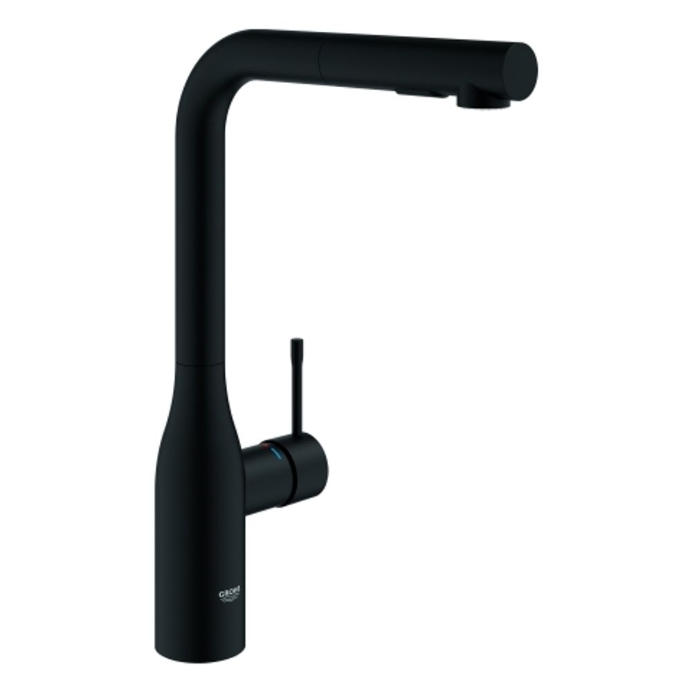 GROHE EH-Spültischbatterie Essence 30504 azb. Dual Spülbrause phantom black, 30504KF0
