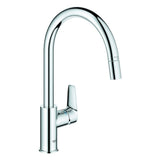 GROHE EH-Spültischbatterie BauEdge 30536 hoher Auslauf azb. Laminarbrause chrom, 30536000
