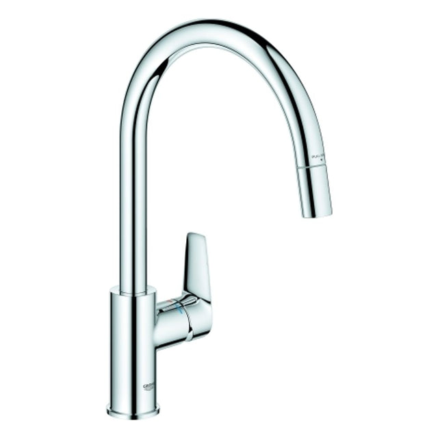 GROHE EH-Spültischbatterie BauEdge 30536 hoher Auslauf azb. Laminarbrause chrom, 30536000
