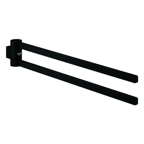 GROHE Handtuchhalter Selection 41219 2-armig schwenkbar phantom black, 41219KF0