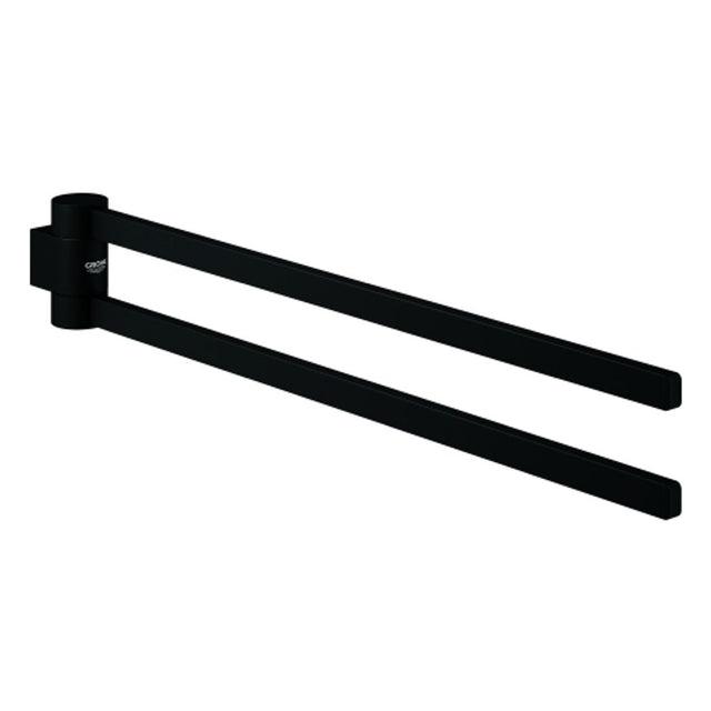GROHE Handtuchhalter Selection 41219 2-armig schwenkbar phantom black, 41219KF0