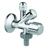 GROHE Kombi-Eckventil 22035 Wandrosette 1/2x3/8x3/4'' Schlauchanschluss chrom, 22035000