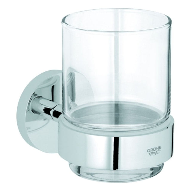 GROHE Glas Essentials 40447_1 mit Halter chrom, 40447001
