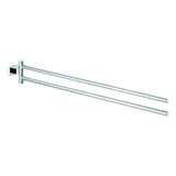 GROHE Handtuchhalter Essentials Cube 40624_1 2-armig 439mm schwenkbar chrom, 40624001
