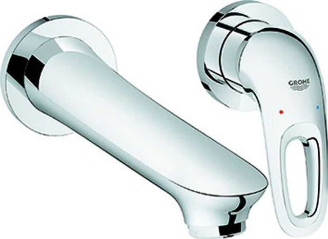 GROHE 2-Loch-WT-Wandbatterie Eurostyle 19571_3 Fertigmontageset chrom, 19571003
