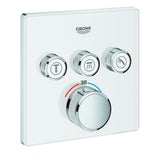 GROHE THM Grohtherm SmartControl 29157 eckig FMS 3 Absperrventile moon white, 29157LS0