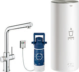 GROHE Armatur und Boiler GROHE Red Duo 30325_1 L-Size L-Auslauf supersteel, 30325DC1