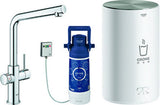 GROHE Armatur und Boiler GROHE Red Duo 30327_1 M-Size L-Auslauf chrom, 30327001